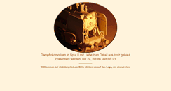 Desktop Screenshot of holzdampflok.de